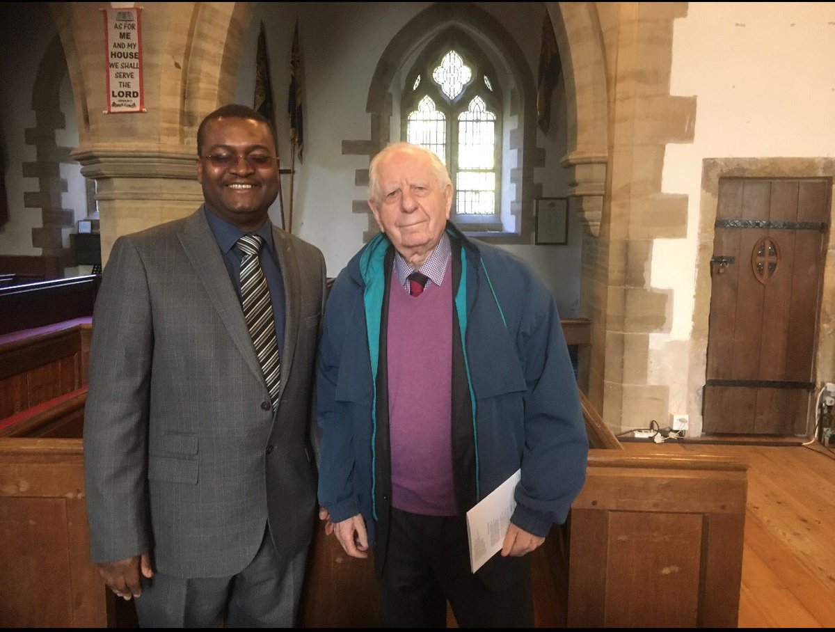 Dr Alex Magaisa with Sir Sydney Kentridge QC at the memorial service for Zimbabwe's first Chief Justice, the late Sir John Fieldsend. (c) Dr Alex Magaisa 2017.