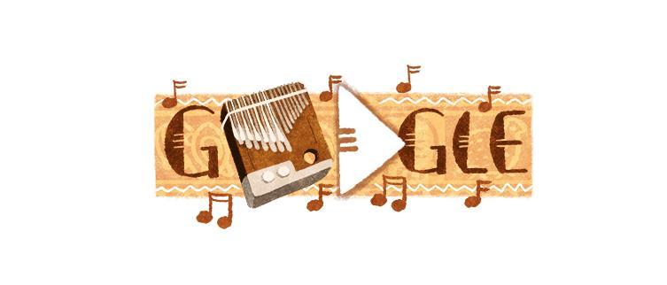 Google is paying homage to Zimbabwe's national instrument, the mbira, with a new Doodle. Image courtesy of Google