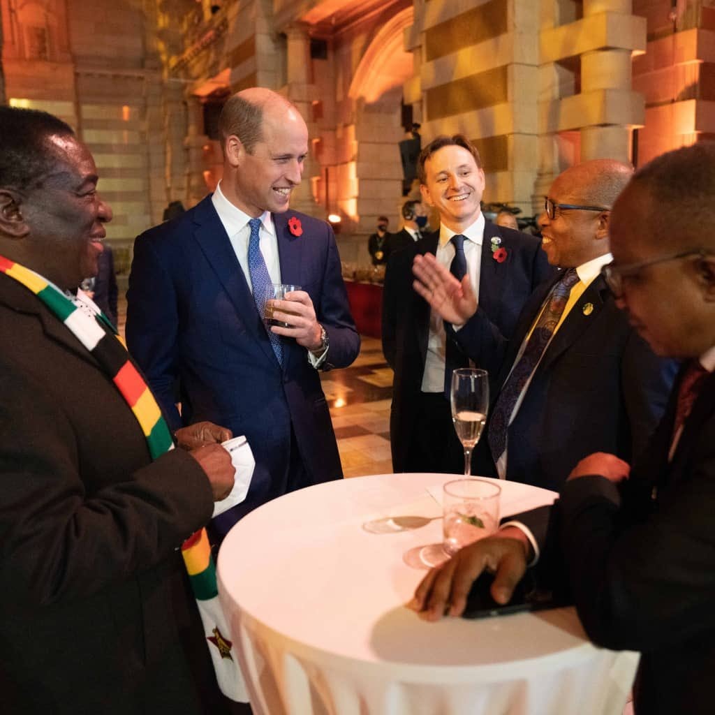 Mnangagwa wines and dines with Senior Royal Prince William